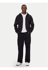 Karl Lagerfeld - KARL LAGERFELD Bluza 705000 554902 Czarny Regular Fit. Typ kołnierza: dekolt w karo. Kolor: czarny. Materiał: syntetyk #3