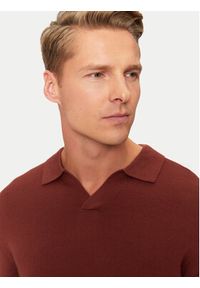 Sisley Sweter 11BAS300J Czerwony Regular Fit. Kolor: czerwony. Materiał: wełna, syntetyk