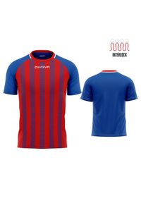 Givova Rugby T-shirt Royal-Rood M - Oddychowy i Trwały. Kolor: czerwony. Materiał: poliester. Sport: piłka nożna, fitness, kolarstwo
