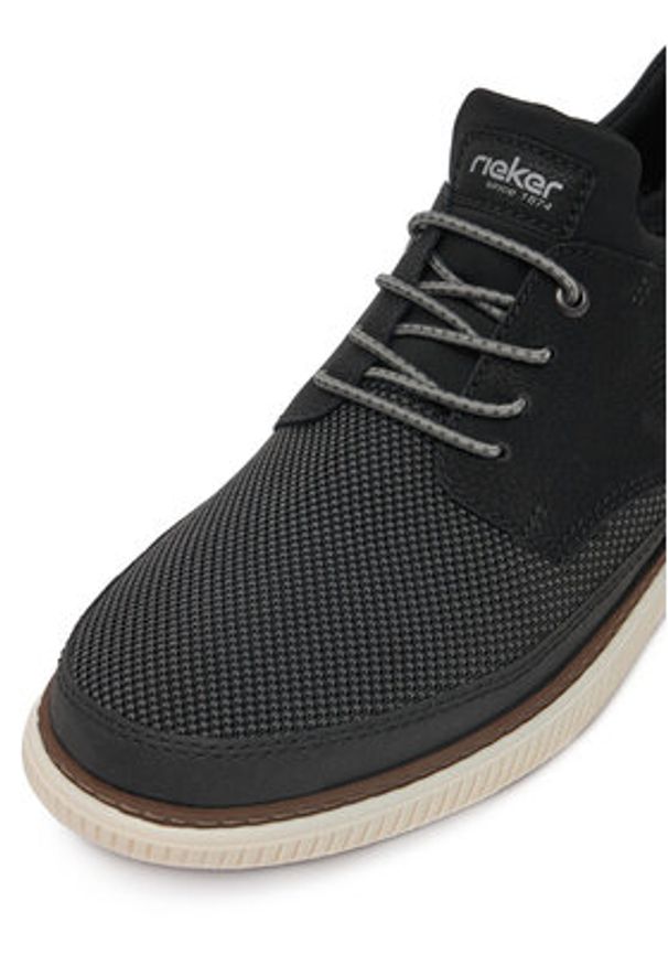 Rieker Sneakersy B3354-00 Czarny. Kolor: czarny. Materiał: materiał