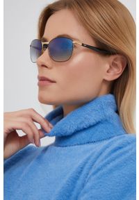 Ray-Ban okulary przeciwsłoneczne kolor niebieski. Kształt: owalne. Kolor: niebieski #2