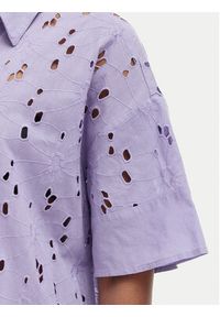 Iconique Sukienka letnia Emily IC26-001 Fioletowy jasny Relaxed Fit. Kolor: fioletowy. Materiał: bawełna. Sezon: lato #2