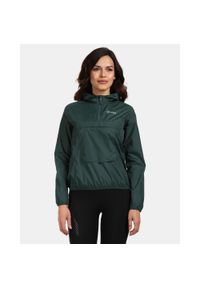 Damska ultralekka kurtka do biegania Kilpi ANORI-W. Kolor: zielony. Materiał: softshell. Sport: turystyka piesza