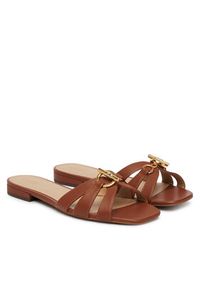 Lauren Ralph Lauren - LAUREN RALPH LAUREN Klapki Blaike 802982875001 Brązowy. Kolor: brązowy. Materiał: skóra #3