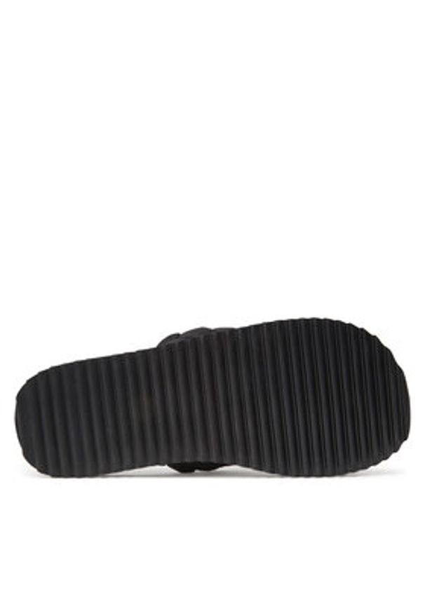 Tommy Jeans Japonki Braided Thong Beach Sandal EN0EN02877 Czarny. Kolor: czarny. Materiał: materiał