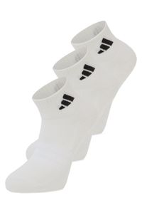adidas Performance Męskie skarpety za kostkę w 3-paku Mężczyźni Bawełna biały, L. Kolor: biały. Materiał: bawełna #1