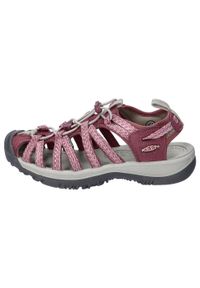 keen - Buty trekkingowe damskie Keen Whisper. Kolor: czerwony, różowy, wielokolorowy. Materiał: syntetyk, materiał. Szerokość cholewki: normalna. Styl: sportowy. Sport: turystyka piesza