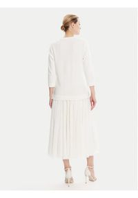 JOOP! Sukienka codzienna 58 253JE58Taren 30047770 Écru Regular Fit. Okazja: na co dzień. Materiał: syntetyk, bawełna. Typ sukienki: proste. Styl: casual #9