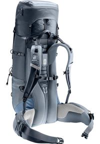 Plecak trekkingowy Deuter Aircontact Lite 40 + 10 - black/marine. Kolor: niebieski, czarny, wielokolorowy. Styl: marine