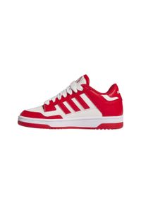 Adidas - Buty sportowe dla dzieci ADIDAS Rapid court low. Zapięcie: sznurówki. Kolor: biały, czerwony, wielokolorowy. Materiał: kauczuk