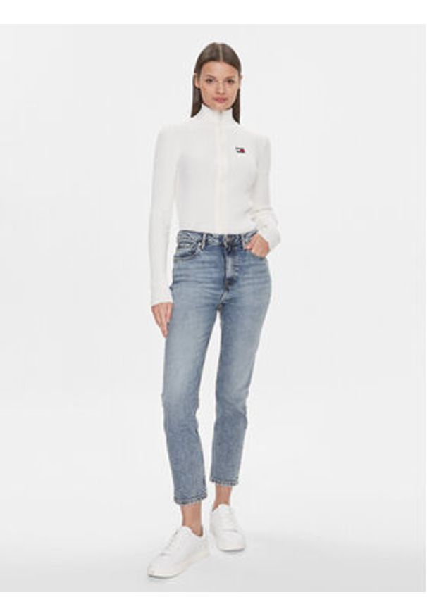 TOMMY HILFIGER - Tommy Hilfiger Jeansy Cigarette Hw A Mio WW0WW40631 Niebieski Slim Fit. Kolor: niebieski