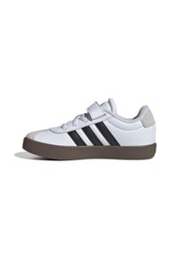 Adidas - Buty dla dzieci ADIDAS VL Court. Okazja: na uczelnię. Zapięcie: rzepy. Materiał: kauczuk. Sport: turystyka piesza