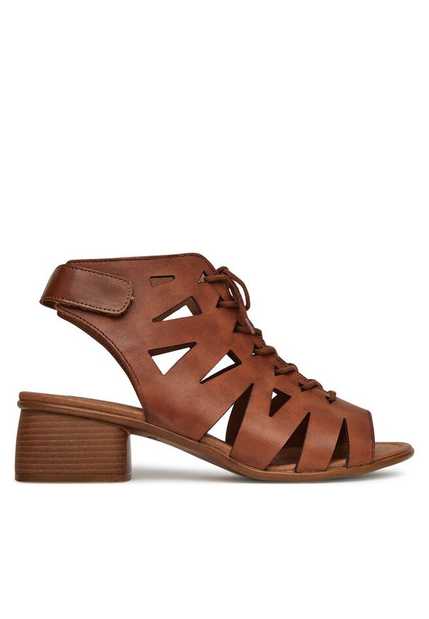 Sandały Remonte. Kolor: brązowy