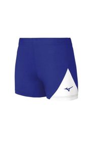 Mizuno - Damskie Spodenki Do Siatkówki Myo. Kolor: niebieski, biały, wielokolorowy. Sport: siatkówka