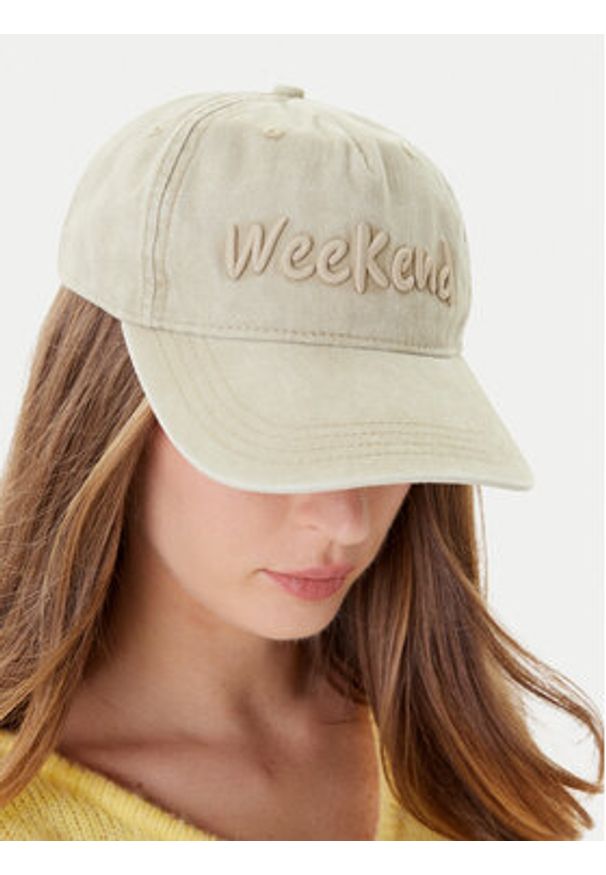 Weekend Max Mara Czapka z daszkiem Bruno 2525576024 Beżowy. Kolor: beżowy. Materiał: bawełna