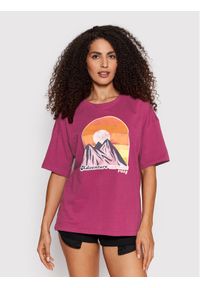 Roxy T-Shirt Start Adventures ERJZT05390 Fioletowy Relaxed Fit. Kolor: fioletowy. Materiał: bawełna #1