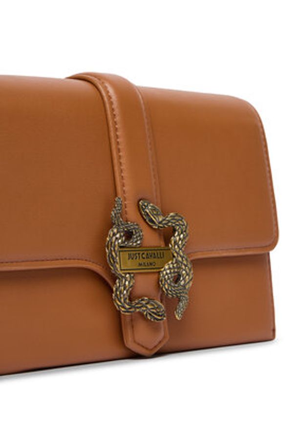Just Cavalli Torebka 79RA5PA6 ZSA89 Brązowy. Kolor: brązowy. Materiał: skórzane