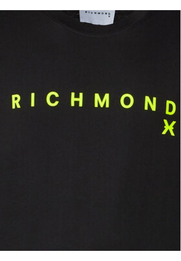 Richmond X T-Shirt Aaron UMP24004TS Czarny Regular Fit. Kolor: czarny. Materiał: bawełna