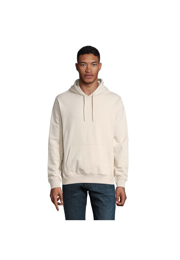 SOL'S - Bluza z kapturem Sol's Nicholas. Typ kołnierza: kaptur. Kolor: beżowy