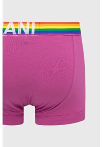 Emporio Armani Underwear bokserki męskie kolor fioletowy. Kolor: fioletowy