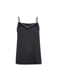 Damski tank top Protest Flawless 20 Spaghetti. Kolor: czarny. Długość rękawa: bez rękawów. Sezon: lato. Styl: elegancki