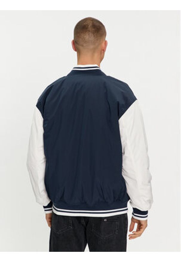 Tommy Jeans Kurtka bomber Colorblock Varsity DM0DM18702 Granatowy Regular Fit. Kolor: niebieski. Materiał: syntetyk
