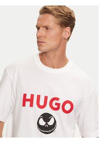 Hugo - HUGO T-Shirt 50537986 Biały Regular Fit. Kolor: biały. Materiał: bawełna