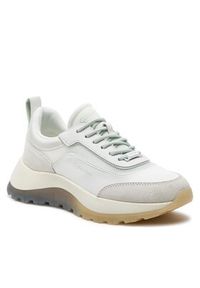Calvin Klein Sneakersy Runner Lace Up Mesh Mix HW0HW01905 Biały. Kolor: biały. Materiał: mesh