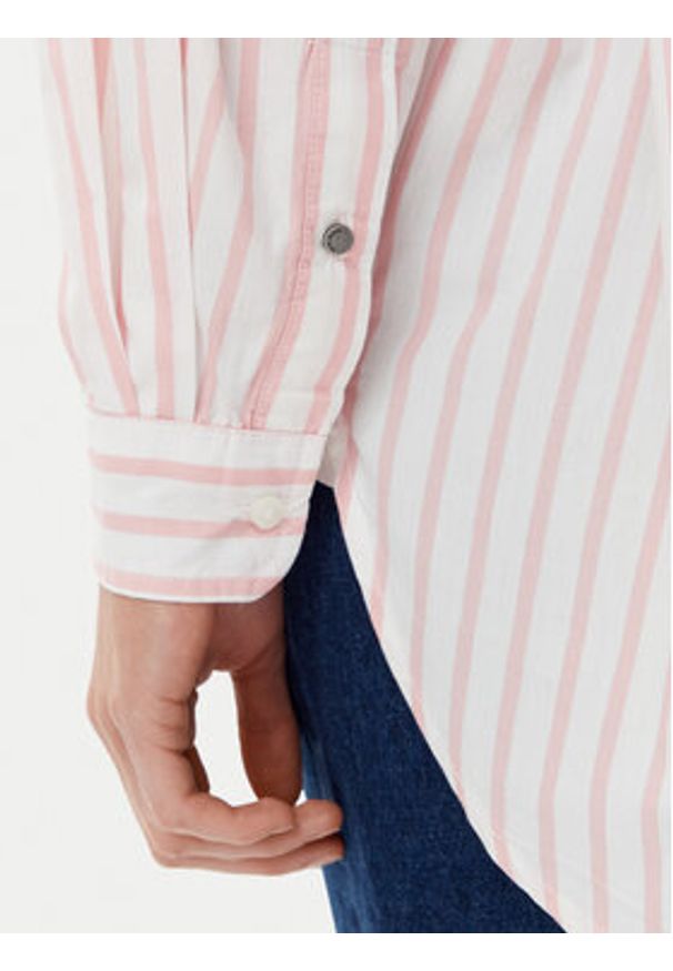 Pepe Jeans Koszula Artemisa PL304975 Różowy Loose Fit. Kolor: różowy. Materiał: bawełna