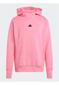 Adidas - adidas Bluza Z.N.E. Premium IN5117 Różowy Loose Fit. Kolor: różowy. Materiał: bawełna #7