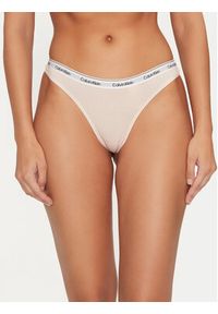 Calvin Klein Underwear Komplet 3 par stringów 000QD5209E Kolorowy. Materiał: bawełna. Wzór: kolorowy #3