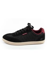 skechers - Buty do chodzenia męskie Skechers Placer. Kolor: czarny. Materiał: materiał, syntetyk. Szerokość cholewki: normalna. Sport: turystyka piesza