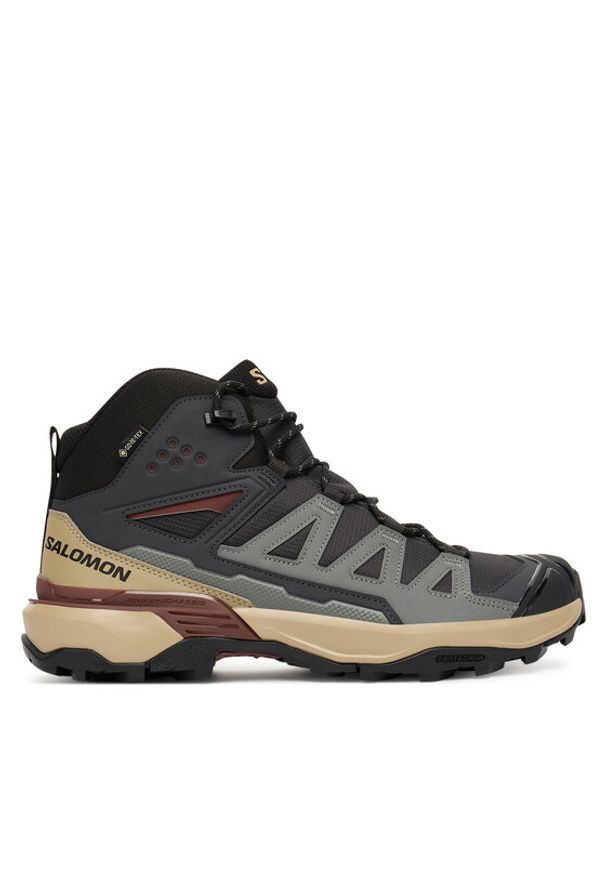 salomon - Salomon Trekkingi X Ultra 360 Mid Gore-Tex L47743300 Szary. Kolor: szary. Materiał: materiał. Technologia: Gore-Tex. Sport: turystyka piesza