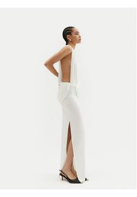 JACQUEMUS Sukienka wieczorowa La Robe Peplo Longue 25E251DR2302381 100 Biały Regular Fit. Kolor: biały. Materiał: wiskoza. Styl: wizytowy #7