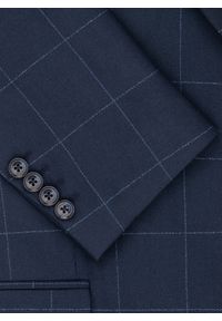 Pako Lorente - PAKO LORENTE – Granatowa marynarka w kratę Windowpane. Kolor: niebieski. Styl: elegancki #3