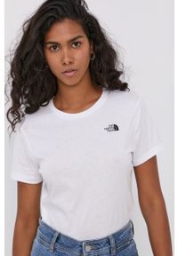 The North Face T-shirt bawełniany kolor biały. Okazja: na co dzień. Kolor: biały. Materiał: bawełna. Wzór: gładki. Styl: casual #2