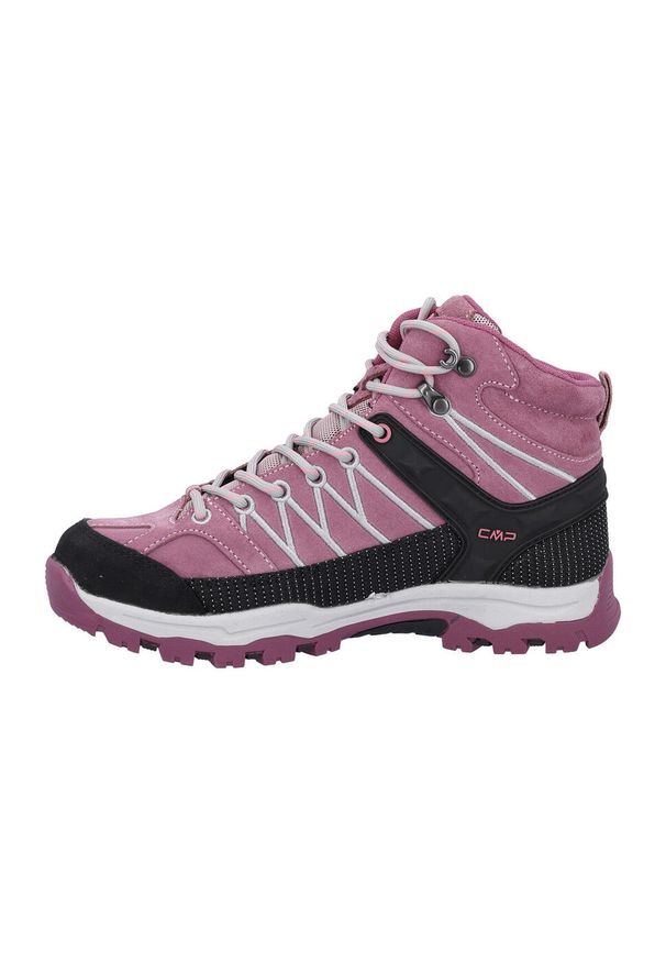 Dzięcięce buty trekkingowe CMP Rigel Waterproof. Kolor: różowy. Styl: sportowy. Sport: turystyka piesza