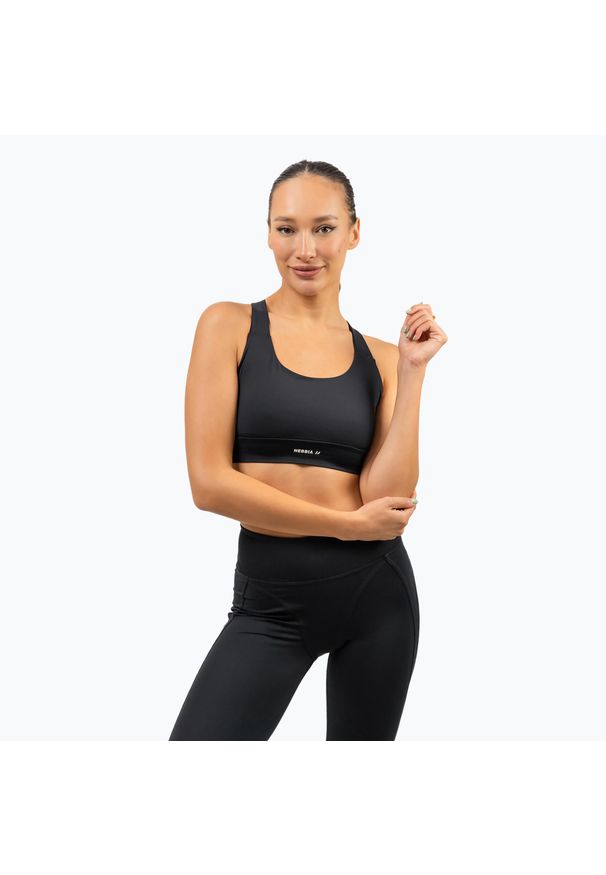 Biustonosz NEBBIA Agile. Kolor: czarny. Sport: fitness