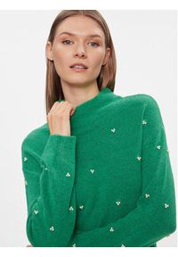 Brave Soul Sweter LK-248PRILLIAC Zielony Regular Fit. Kolor: zielony. Materiał: wiskoza