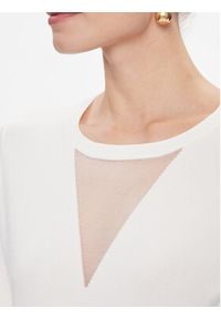 DKNY Sweter P2JSAXA5 Biały Regular Fit. Kolor: biały. Materiał: wiskoza #5