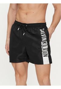 Calvin Klein Swimwear Szorty kąpielowe KM0KM00991 Czarny Regular Fit. Kolor: czarny. Materiał: syntetyk #1