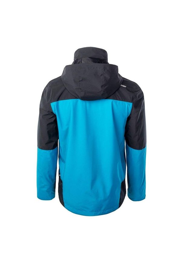 Hi-tec - Męska Kurtka Soft Shell Teodoro Light. Kolor: niebieski. Materiał: softshell. Sport: turystyka piesza