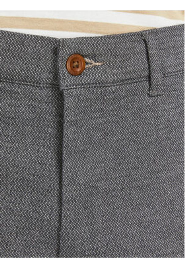 Jack & Jones - Jack&Jones Chinosy Marco 12206198 Szary Slim Fit. Kolor: szary. Materiał: bawełna