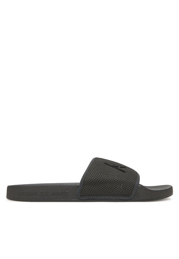 Armani Exchange Klapki XUP001 XV820 R401 Czarny. Kolor: czarny. Materiał: materiał