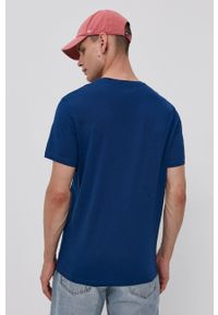 Tom Tailor - T-shirt bawełniany. Okazja: na co dzień. Kolor: niebieski. Materiał: bawełna. Wzór: nadruk. Styl: casual #5