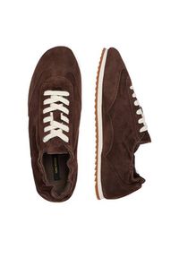 Gino Rossi - GINO ROSSI Sneakersy C-GR025 Brązowy. Kolor: brązowy. Materiał: zamsz, skóra #4