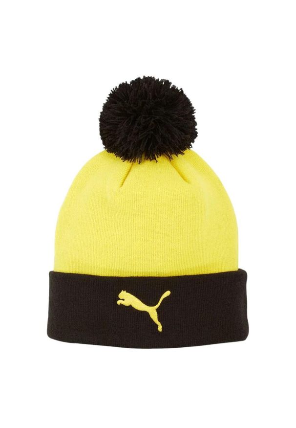 Puma Czapka Bvb Ess Pom Pom 02555201. Kolor: żółty