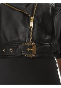 Versace Jeans Couture Kurtka skórzana 76HAVP02 Czarny Regular Fit. Kolor: czarny. Materiał: skóra #3