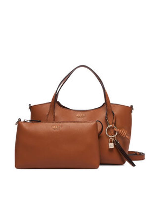 Guess Torebka HWBG97 35060 Brązowy jasny. Kolor: brązowy. Materiał: skórzane