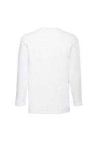 FRUIT OF THE LOOM - Koszulka Z Długim Rękawem Dla Dorosłych Unisex Valueweight. Kolor: biały. Długość rękawa: długi rękaw. Długość: długie